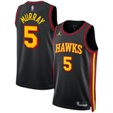 NBA - Dejounte Murray Atlanta Hawks Jordan Brand Unisex Swingman Jersey - Statement Edition - Black