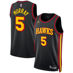 NBA - Dejounte Murray Atlanta Hawks Jordan Brand Unisex Swingman Jersey - Statement Edition - Black
