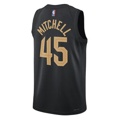 NBA - Donovan Mitchell Cleveland Cavaliers Jordan Brand Unisex Swingman Jersey - Statement Editi- Black