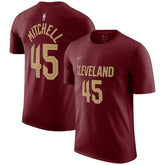 Nike - Donovan Mitchell Cleveland Cavaliers Icon 2022/23 Name & Number T-Shirt - Burgundy