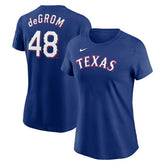 Jacob deGrom Texas Rangers Nike Women's 2023 Name & Number T-Shirt Near Me