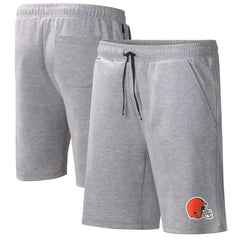 Cleveland Browns MSX by Michael Strahan Trainer Shorts Heather Gray - NFL