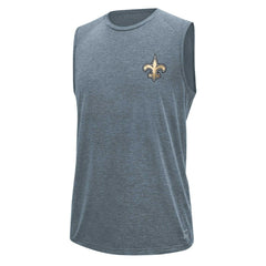 New Orleans Saints MSX by Michael Strahan Warm Up Sleeveless T-Shirt Gray - NFL