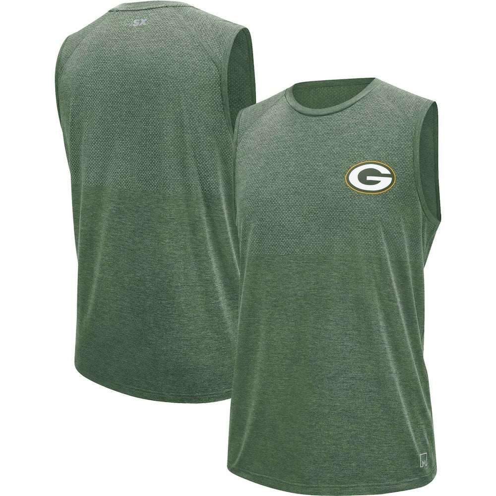 Green Bay Packers MSX by Michael Strahan Warm Up Sleeveless T-Shirt Green - NFL