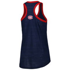 Montreal Canadiens - G-III 4Her by Carl Banks Women's First Base Racerback Scoop Neck Tank Top Navy