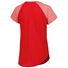 Washington Capitals Starter Women's Grand Slam Raglan Notch Neck T-Shirt Red
