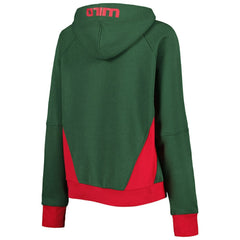 Minnesota Wild - Starter Women's Wishbone Half-Zip Hoodie Green
