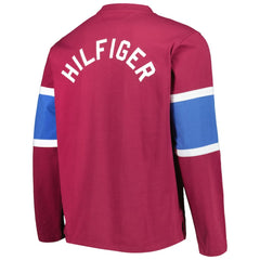 Colorado Avalanche - Tommy Hilfiger Walter Lace-Up Long Sleeve Top Burgundy