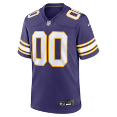 Minnesota Vikings Classic Custom Game Jersey Purple - Nike