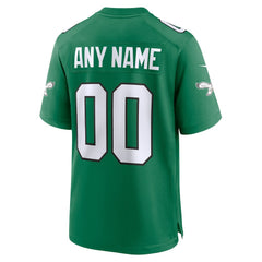 Philadelphia Eagles Alternate Custom Game Jersey Kelly Green - Nike