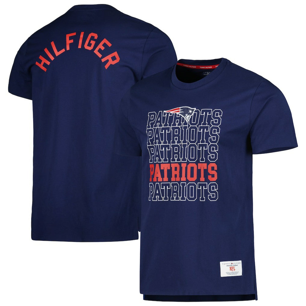 New England Patriots Tommy Hilfiger Liam T-Shirt Navy - NFL
