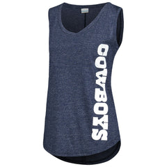 Dallas Cowboys Women's Cades Cape Omni-Wick Tri-Blend Tank Top Navy - Columbia