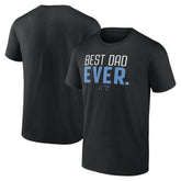 Carolina Panthers Best Dad Ever Team T-Shirt Black - NFL