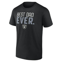 Las Vegas Raiders Best Dad Ever Team T-Shirt Black - NFL