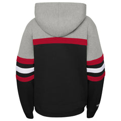 Mitchell & Ness - Chicago Bulls Youth Hardwood Classics Head Coach Pullover Hoodie - Black/Heather Gray