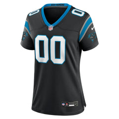 Carolina Panthers Women's Custom Game Jersey Black - Nike