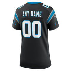 Carolina Panthers Women's Custom Game Jersey Black - Nike