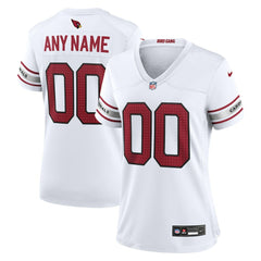 Arizona Cardinals Women's Custom Game Jersey White - Nike