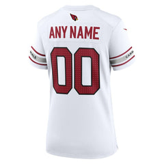 Arizona Cardinals Women's Custom Game Jersey White - Nike