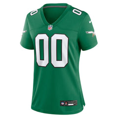 Philadelphia Eagles Women's Alternate Custom Game Jersey Kelly Green - Nike