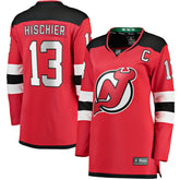 Nico Hischier New Jersey Devils - Fanatics Women's Captain Patch Home Breakaway Jersey Red
