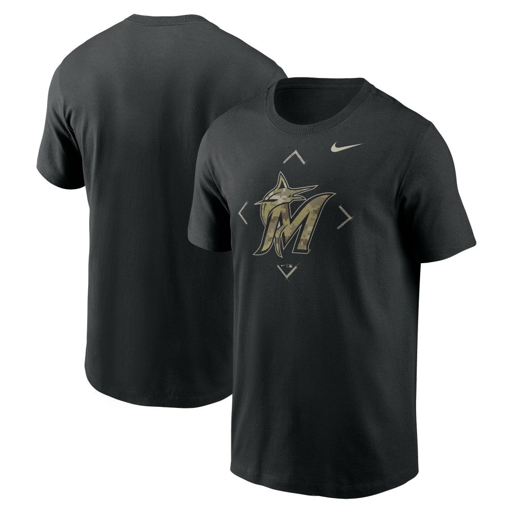 Miami Marlins Nike Camo Logo T-Shirt discount