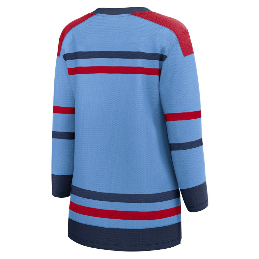 Winnipeg Jets Fanatics Women's Alternate Anniversary Breakaway Jersey - Light Blue | NHL Jerseys