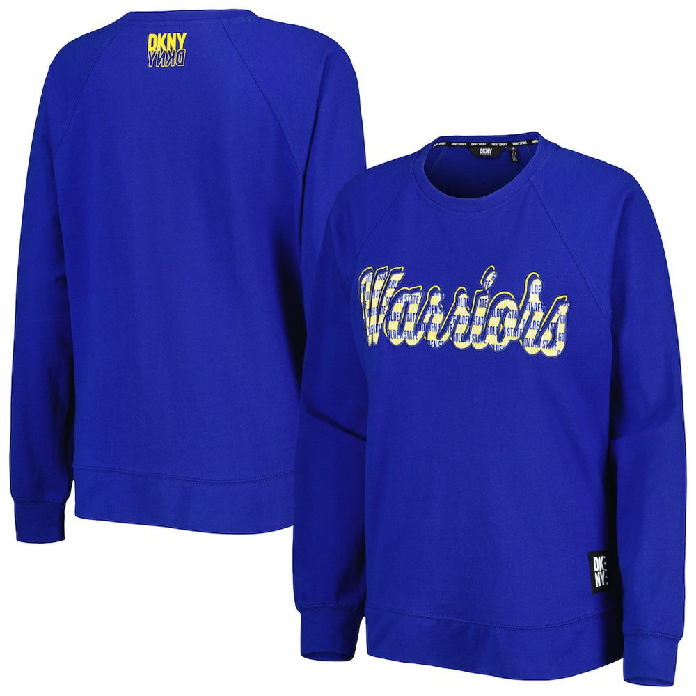 NBA - Golden State Warriors DKNY Sport Women's Regina Raglan Pullover Sweatshirt - Royal
