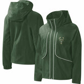 NBA - Milwaukee Bucks G-III 4Her by Carl Banks Women's Last Shot Full-Zip Hoodie - Hunter Green