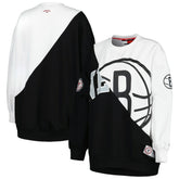 NBA - Brooklyn Nets Tommy Jeans Women's Ariel Pullover Sweatshirt - Black/White
