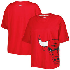 NBA - Chicago Bulls Tommy Jeans Women's Bianca T-Shirt - Red