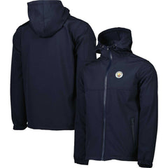 Manchester City Three-Layer Full-Zip Hooded Jacket - Navy