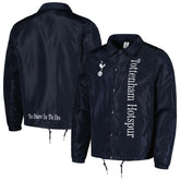 Tottenham Hotspur Coaches Full-Snap Jacket - Navy