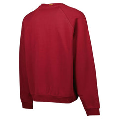 Barcelona Foundation Oversized Raglan Pullover Sweatshirt - Burgundy