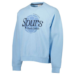 Tottenham Hotspur Foundation Oversized Raglan Pullover Sweatshirt - Light Blue