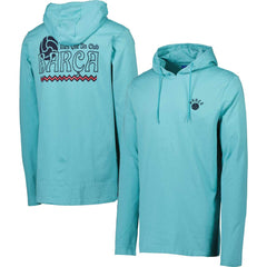 Barcelona Long Sleeve Hoodie T-Shirts - Teal