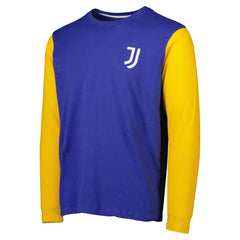 Juventus Blocked Long Sleeve T-Shirts - Blue/Yellow
