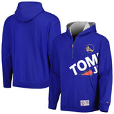 NBA - Golden State Warriors Tommy Jeans Bernard Half-Zip Hoodie - Royal