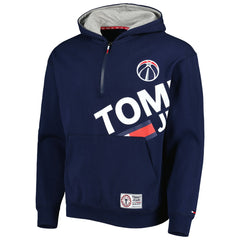 NBA - Washington Wizards Tommy Jeans Bernard Half-Zip Hoodie - Navy