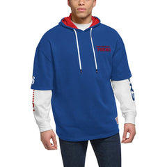 NBA - Philadelphia 76ers Tommy Jeans Matthew 2-In-1 T-Shirt & Hoodie Combo Set - Royal/White
