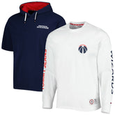 NBA - Washington Wizards Tommy Jeans Matthew 2-In-1 T-Shirt & Hoodie Combo Set - Navy/White