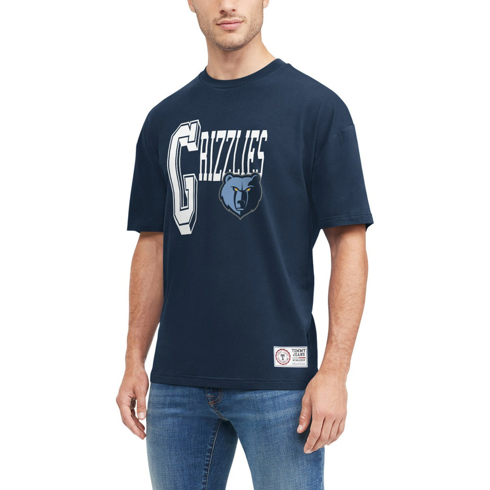 NBA - Memphis Grizzlies Tommy Jeans Mel Varsity T-Shirt - Navy