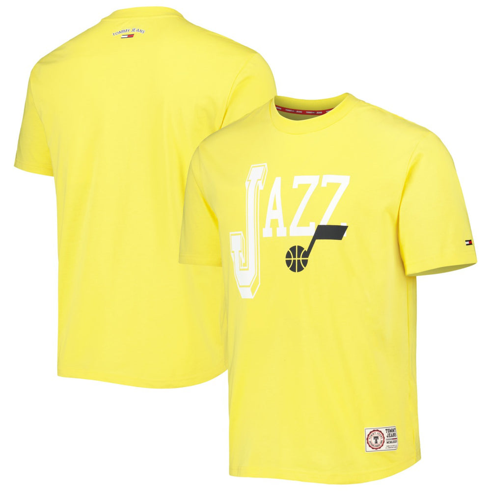 NBA - Utah Jazz Tommy Jeans Mel Varsity T-Shirt - Gold