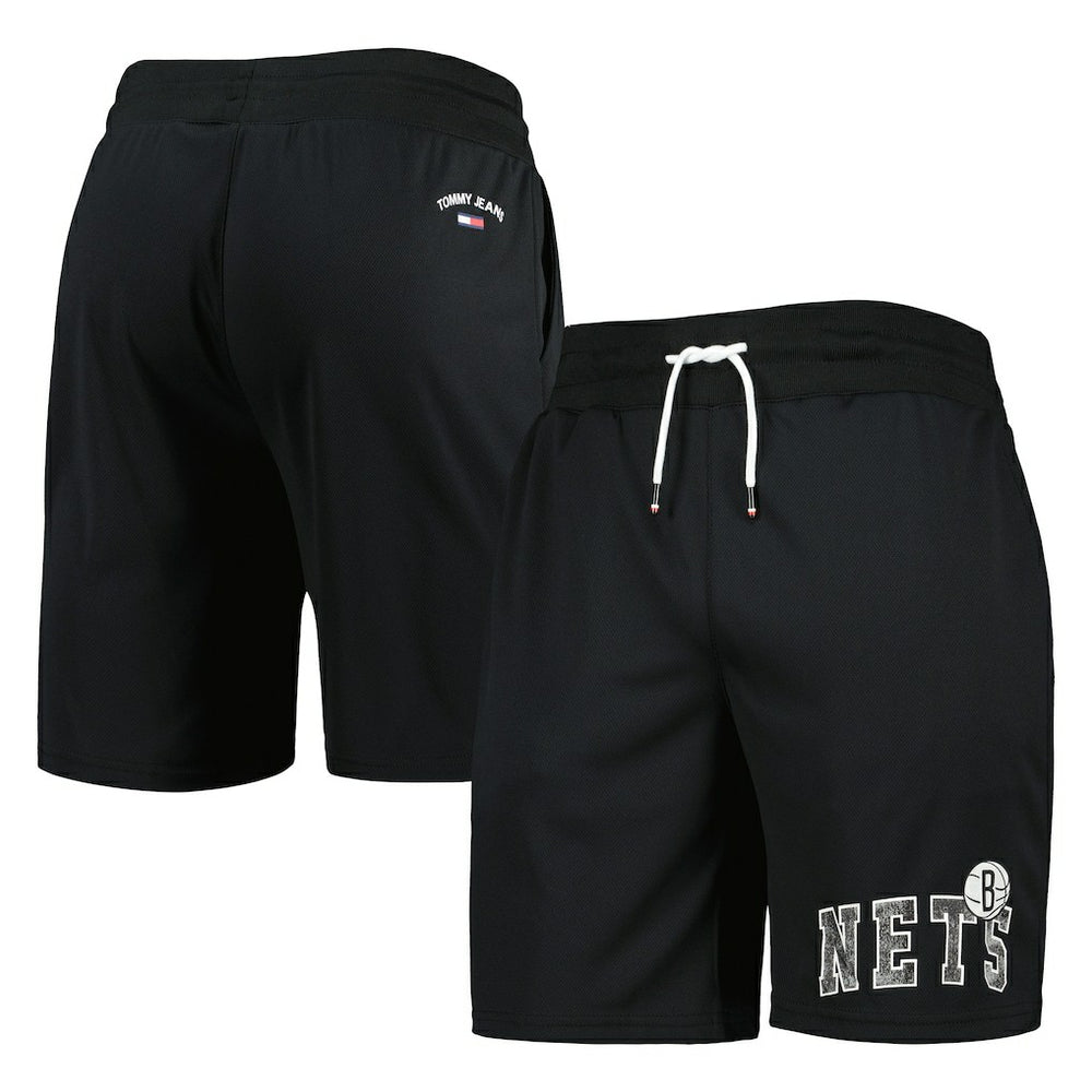 NBA - Brooklyn Nets Tommy Jeans Mike Mesh Basketball Shorts - Black