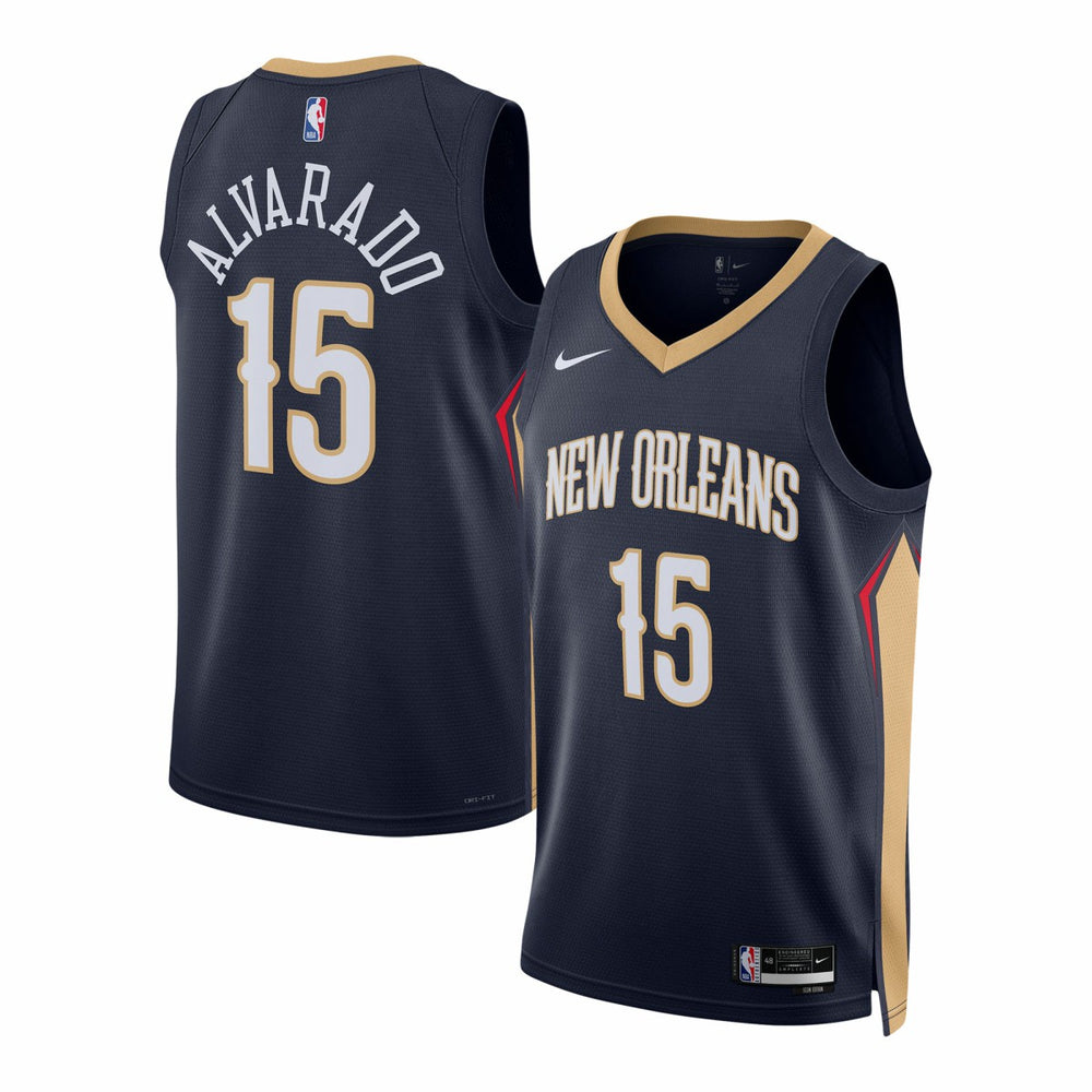 Nike - Jose Alvarado New Orleans Pelicans Unisex Swingman Jersey - Icon Edition - Navy