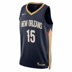 Nike - Jose Alvarado New Orleans Pelicans Unisex Swingman Jersey - Icon Edition - Navy