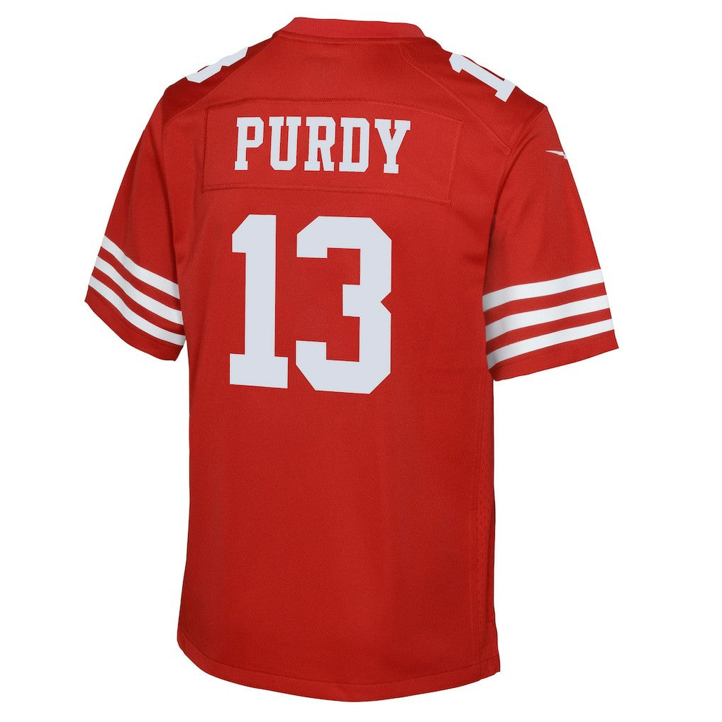 Brock Purdy San Francisco 49ers Youth Game Jersey - Scarlet | NFL Jerseys