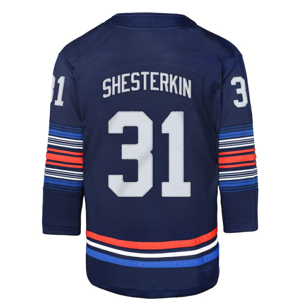 Igor Shesterkin New York Rangers Youth Alternate Premier Player Jersey - Navy | NHL Jerseys