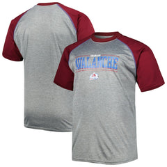 Colorado Avalanche - Big & Tall Logo Raglan T-Shirt Heather Gray
