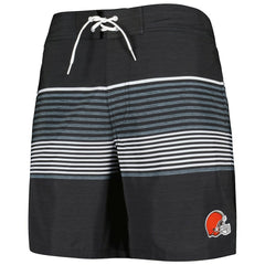 Cleveland Browns G-III Sports by Carl Banks Coastline Volley Swim Shorts Black - NFL